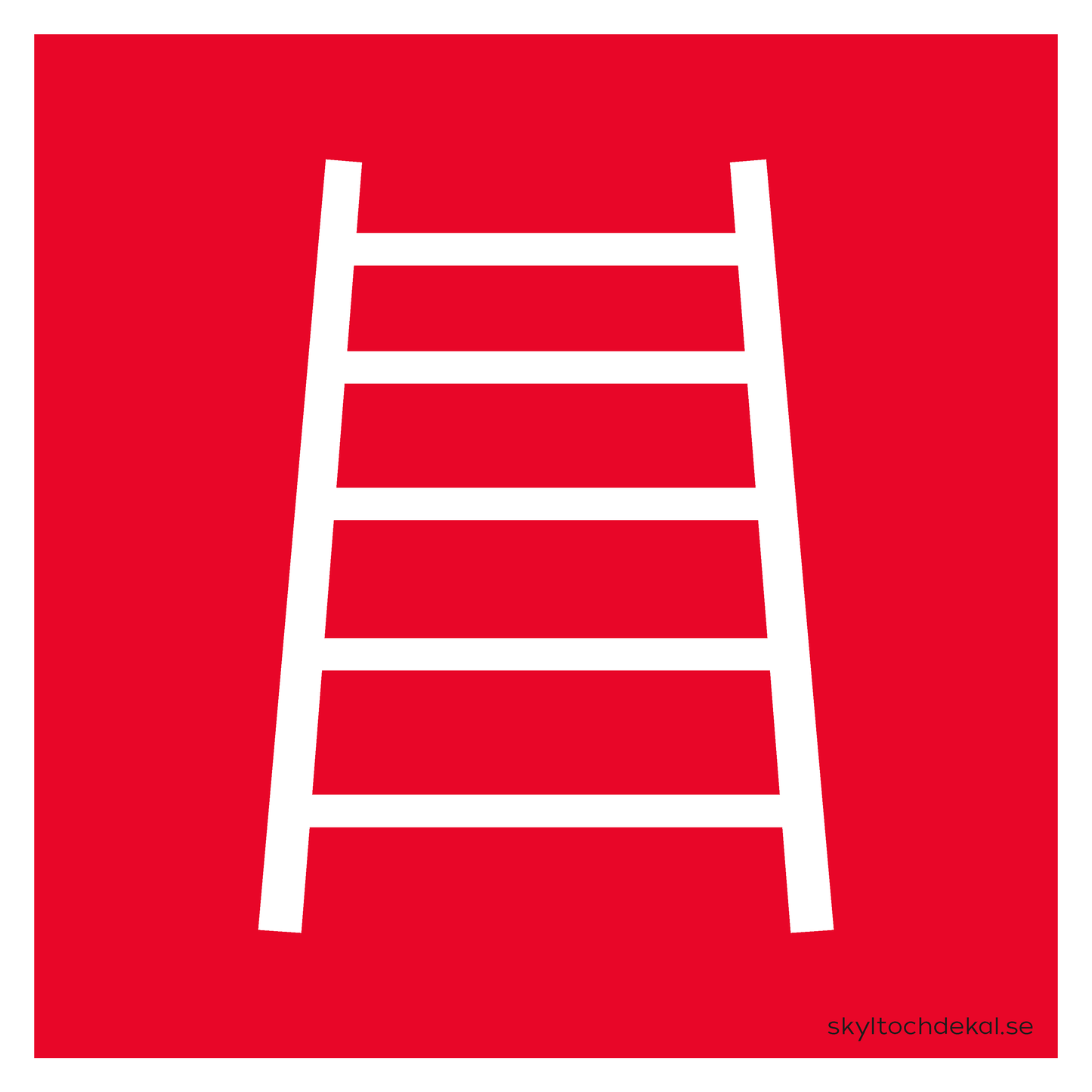 skylt brandstege utan text