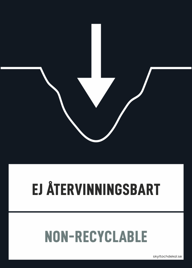 Ej återvinningsbart