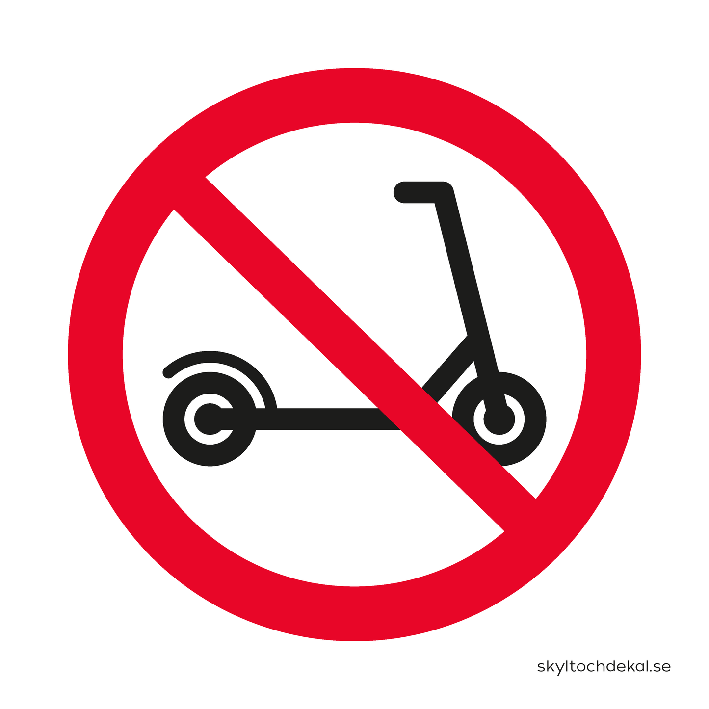 skylt elsparkcykelparkering förbjuden (utan text)