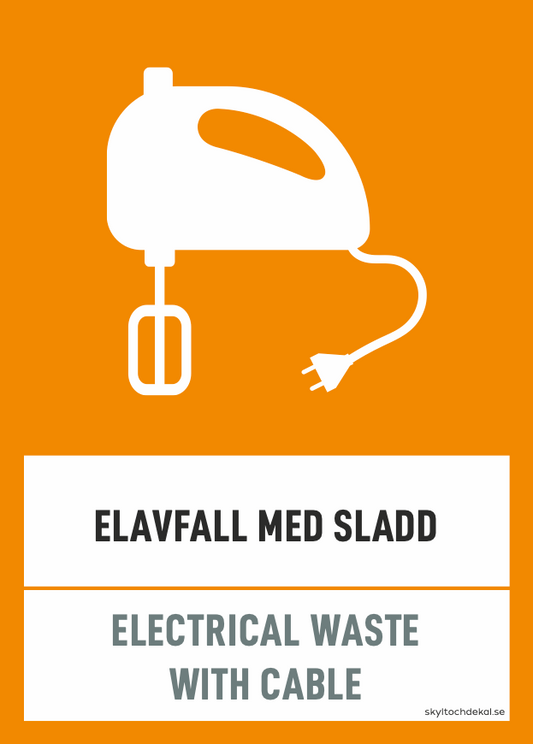 Elavfall med sladd