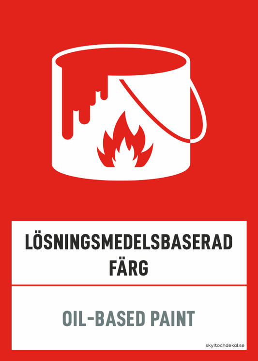 Lösningsmedelsbaserad färg
