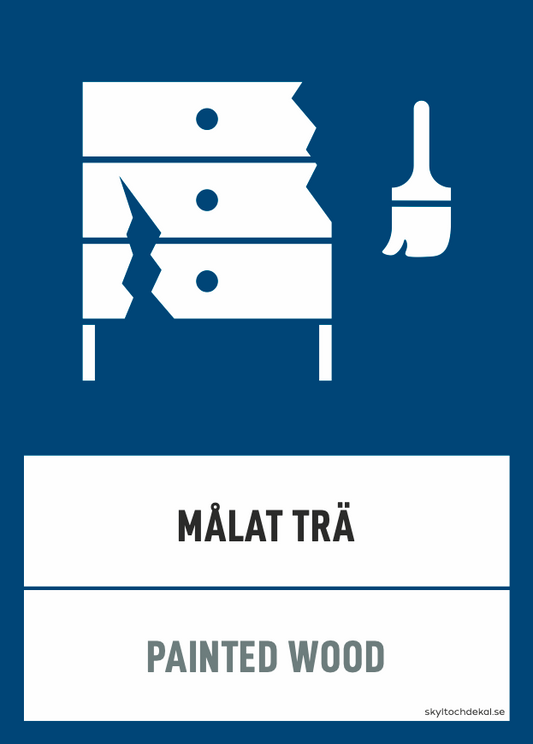 Målat trä