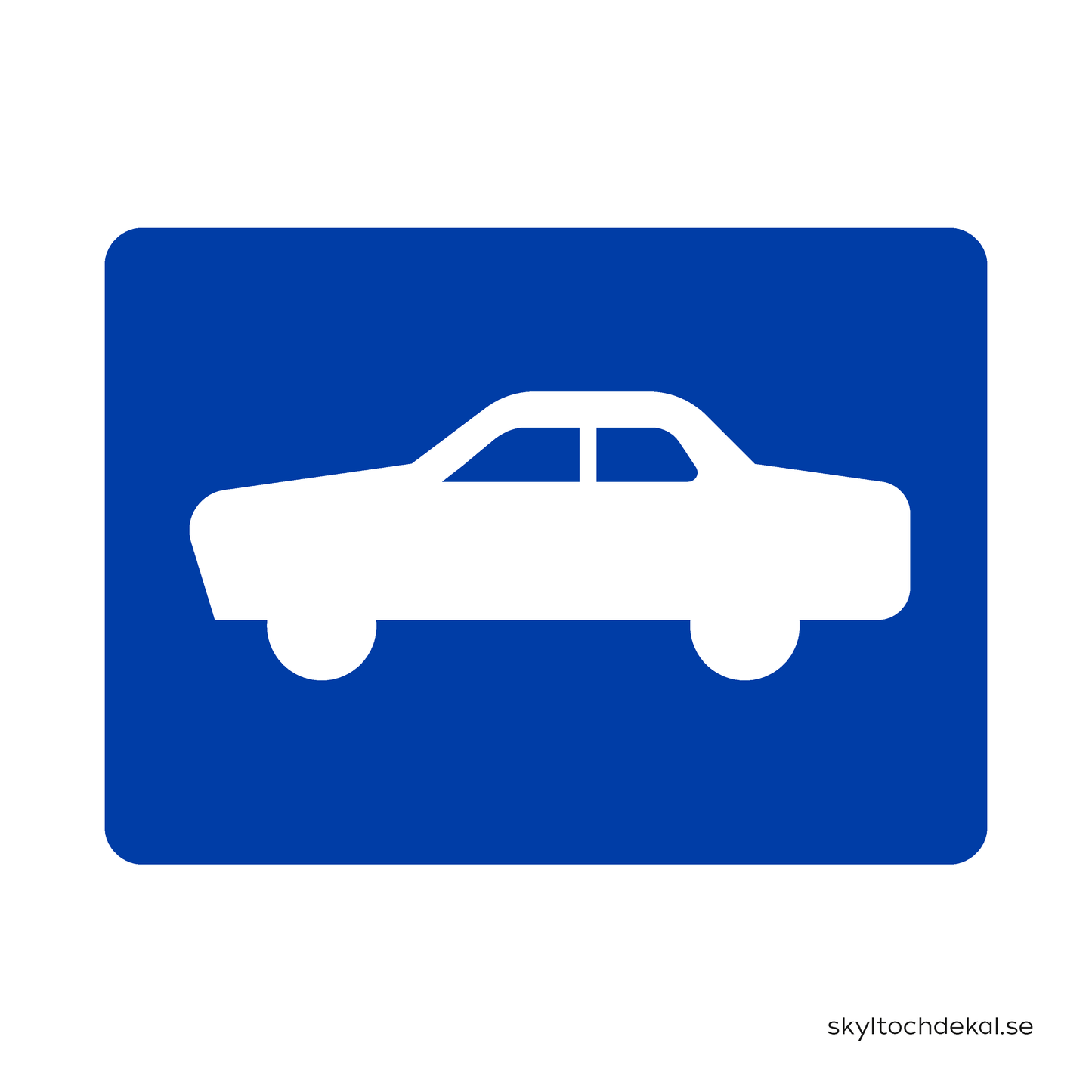 parkeringsskylt privatpersoner, utan text
